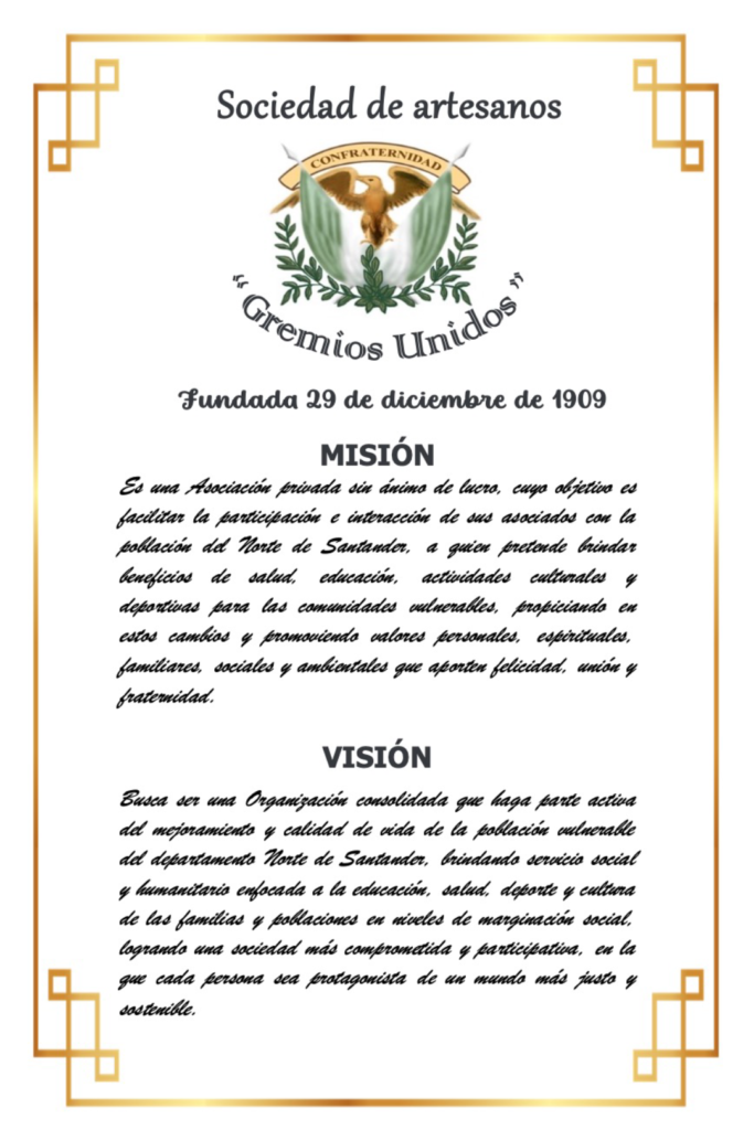 Misión y Visión de la Sociedad